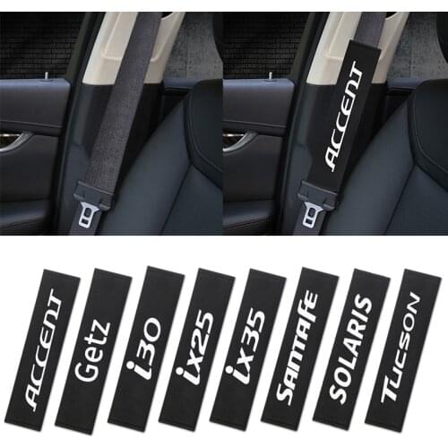 Car Seat belt cover car styling for Hyundai Solaris ix35 i20 i30 i40 Tucson CRETA Santa fe car accessories