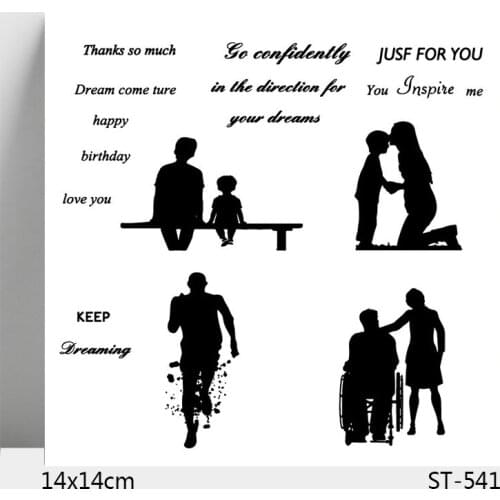 AZSG Different state of life Clear Stamps For DIY Scrapbooking/Card Making/Album Decorative Silicone Stamp Crafts