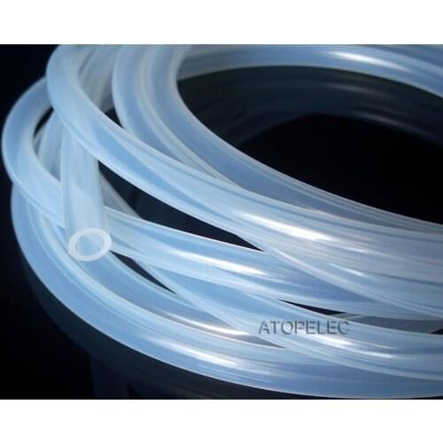 30*36 Flexible Soft Food Grade Silicone Hose Tube Pipe ID_30mm OD_36mm Transparent Clear 180Deg.C