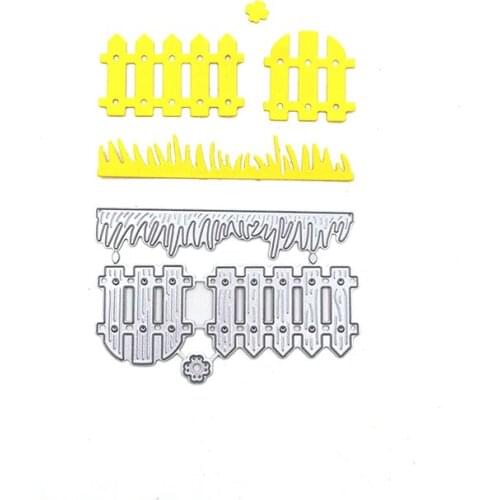 Julyarts Fence Scrapbooking Dies Metal Cutting Dies Moldes Crafts Tencil Scrapbooking DIY Album Paper Card Embossing Decor Craft