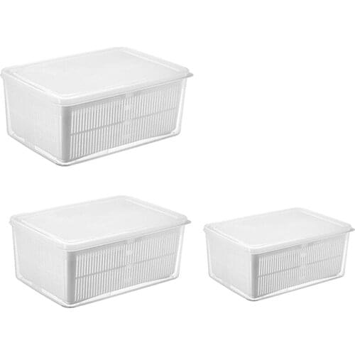 Fresh Produce Vegetable Fruit Storage Containers for Refrigerator - Produce Saver Storage Containers