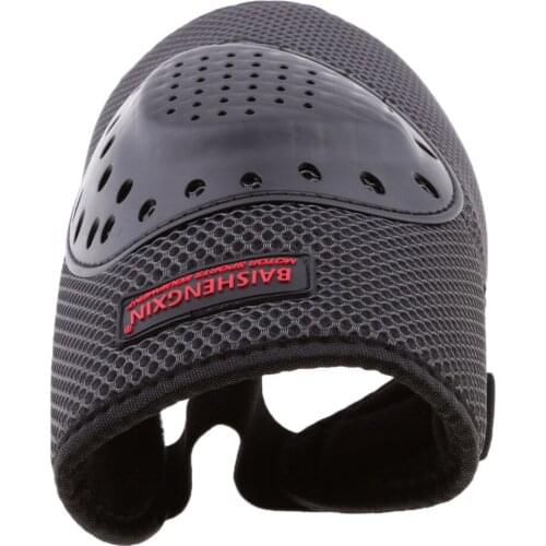 Motorcycle Motocross Riding Knee Guards Pads Braces Protective Gear Black