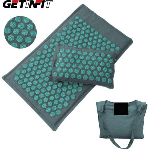 Nature Linen Coconut Palm Massage Cushion Yoga Mat Yoga Massage Pad Lotus Spike Acupressure Mat Acupressure Mat