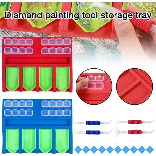 2021 New Diamond Painting Tray Organizer Holder DIY Diamond painting kits Painting with Diamand Accessory Christmas Gift