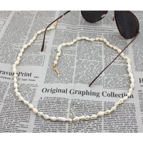 Novelty Womens Small Conch Eyeglass Eyewears Sunglasses Reading Glasses Chain Cord Holder Neck Strap Rope