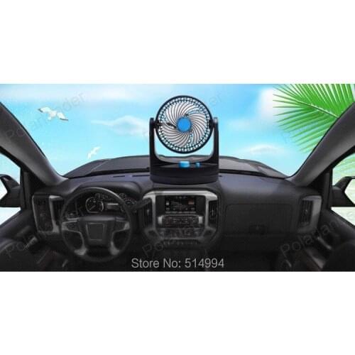 New car auto cooler fan 24V Adjustable Strong Wind Mini Electric Fan for Car Blue/Black Auto Cool Fan