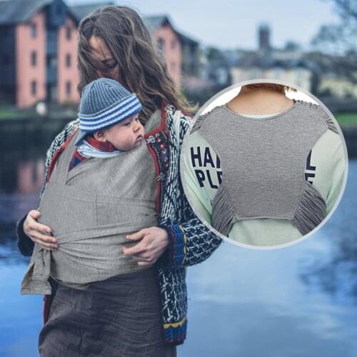 Original Baby Wrap Carrier Multifunctional Cotton Infant and Child Sling Pre-Wrapped Holder Simple X-shaped Carrying Artifact