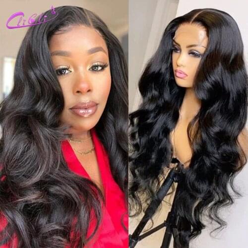 Body Wave Wig Preplucked 4x4 Lace Closure Wig Body Wave Transparent Lace Frontal Wig Human Hair Brazilian 30 Inch Lace Front Wig