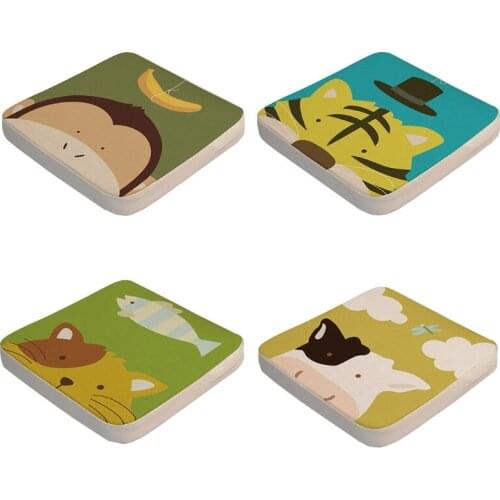 Portable 40x40x5cm Child Toddler Cartoon Animal High Chair Seat Booster Baby Infant Increasing Cushion Thick Pad for Dining Tab