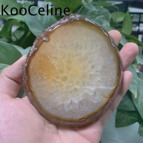 15mm Natural Crystal Quartz Agate Plate Freeform Energy Reiki Healing Stone Room Home Aquarium Decoration Accessories Gemstone