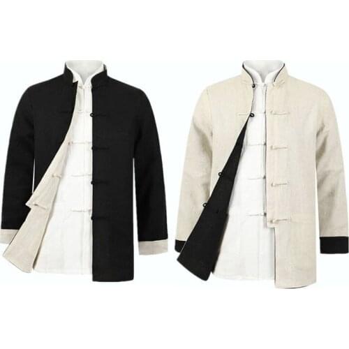 Wing chun Tang suits men traditional kung fu Martial arts uniforms reversible jacket clothing coat
