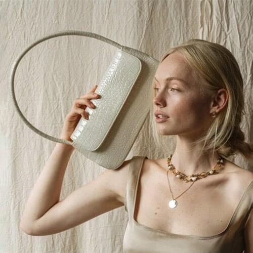 Women Bag New Fashion PU Baguette Fashion Solid Hasp Soft Shoulder Bags Handbag Euro-America Style Simple Women Bag