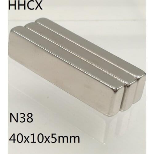 1 3 5 10pcs/lot magnet 40x10x5 N38 Strong mm Square NdFeB Rare Earth Magnet 40*10*5 Neodymium Magnets