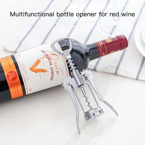 1Pc Kitchen Tools Beer Bottle Opener Gadget Wine Accessories Metal Wine Corkscrew Stainless Steel Waiter Bottle Beer Cap Opener