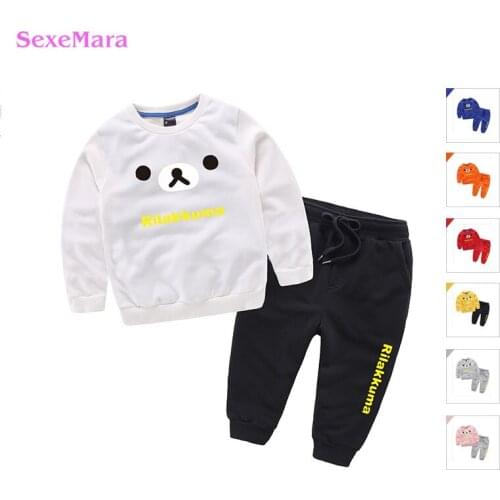 10 Colors Baby Boy Girl Set Long Sleeve Top Newborn Baby Suit Boy Clothing Printed Sets Gift Suits Kids Clothes Set Infant