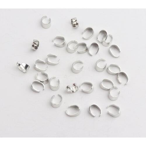 10Sets Antique Silver Round Shape Metal OT Clasps Hook Connector For Jewelry Making Bracelet Necklace DIY Accessories Needlework