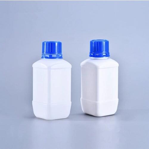 10Pcs 100ML Food Grade Square bottle Leakproof HDPE Empty container for reagent liquid refillable bottles