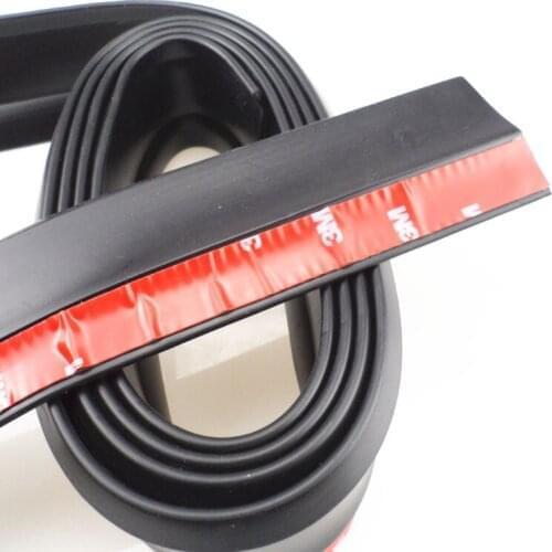 2.5 m front lip bumper car kit cushion tape soft black bumper for Chery Tiggo Fulwin Geely Vision SC7 MK CK Cross Gleagle SC7