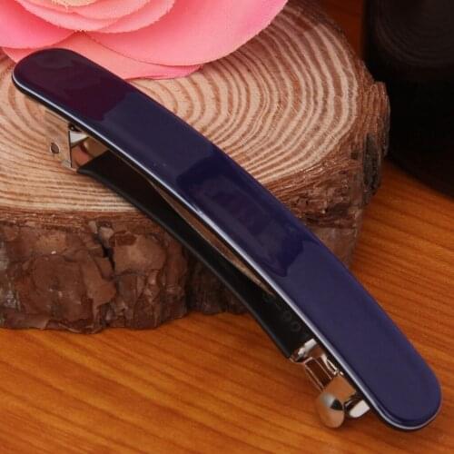 Women Pack of 2 Hair Barrette Hair Clip Acrylic Classic Hairpin French Style Women Lady Jewelry Hair Accessories Ponytail Holder