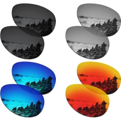 SmartVLT 4 Pairs Polarized Sunglasses Replacement Lenses for Oakley Feedback - 4 Colors