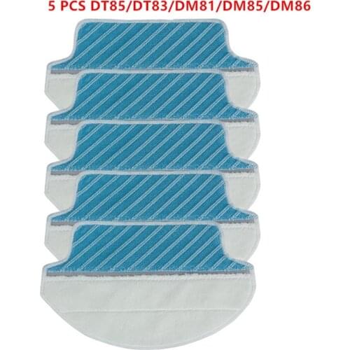 5PCS Robot Vacuum Cleaner Parts Mopping Cleaning Mop Rag For Ecovacs Deebot DT85/DT83/DM81/DM85/DM86 Mopping Cloth