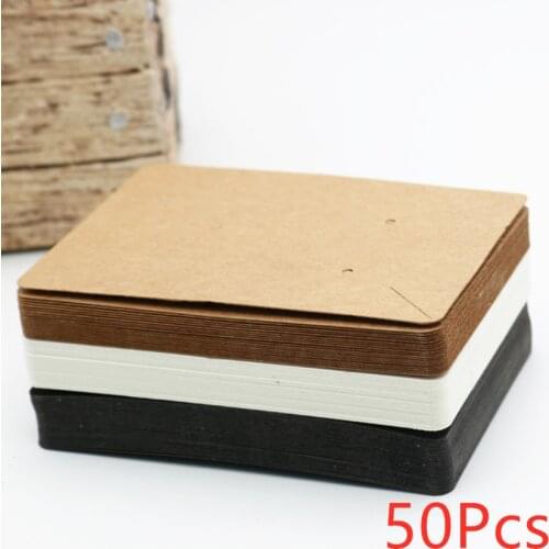 50Pcs/Set 6x9cm Earrings and Necklace Display Cards Cardboard Earring Package Hang Tag Card for Ear Studs Earring Necklaces