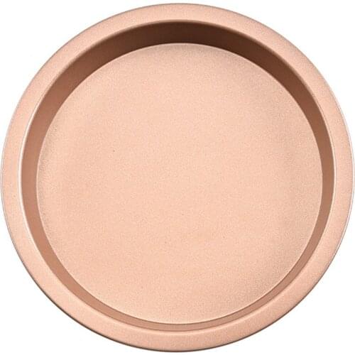 6/7/8in Pizza Baking Pan Non-stick Carbon Steel Round Baking Tray Baking DIY Toast Pan Bake Mold Toast Cooking Molding