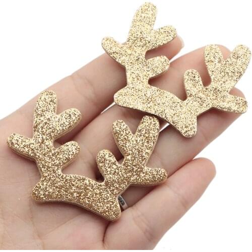 David accessories 10pcs 76*55mm Non-woven Printed reindeer Patch Christmas DIY Handmade Materials,10Yc13462