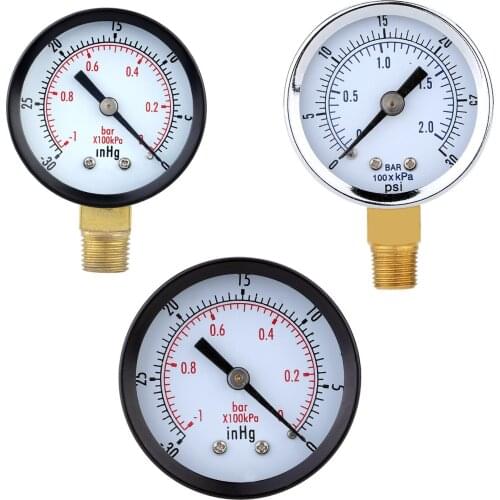 Mini Dial Pressure Gauge scale Black