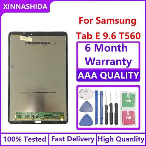 For Samsung Galaxy Tab E 9.6 SM-T560 T560 SM-T561 LCD Display Touch Screen Digitizer Matrix Panel Tablet Assembly Parts