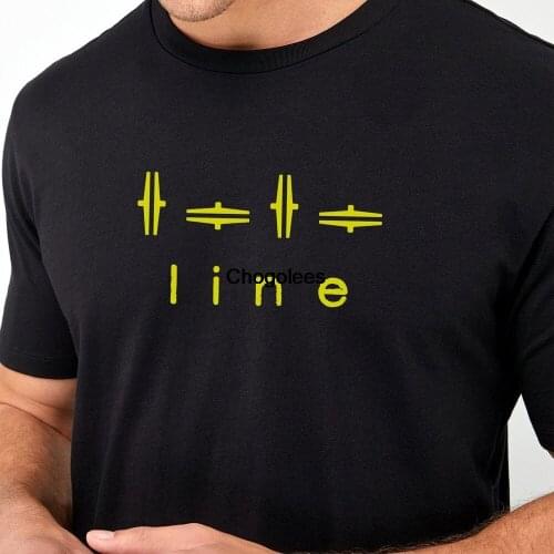 Cymbal Line (BLACK) Music humor T Shirt