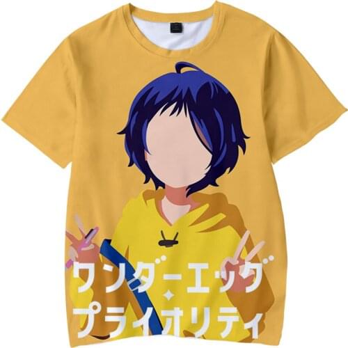 Anime Cartoon Wonder Egg Priority 3D O-Neck Tshirt Women Men Kids Short Sleeve Pullovers Streetwear Dropshipping Clothes