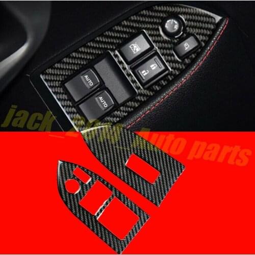 Carbon Window Switch Buttons Frame Cover Trim 2pcs/set For Subaru BRZ / Toyota 86