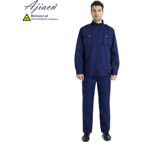 Direct selling electromagnetic radiation shielding zipper work clothes suit Communication maintenance anti-radiation clothing