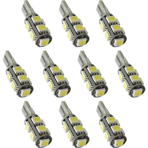 Set of 10 High Performance Car Replacement LED Light Bulb Super Bright 225lm Energy Saving