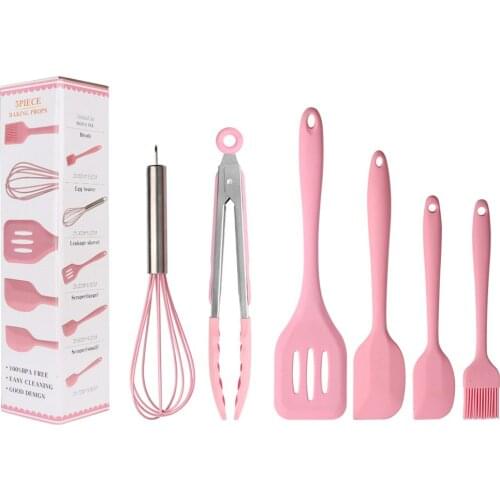 Silicone Cooking Tool Suit, Brush Egg Blender, Candy Color Baking Handmade Multi-Functional Shovels