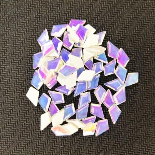Arrow 5x8mm Jelly Crystal AB Luminous Nail Art Rhinestone Decorations Strass Fluorescence Nail Art Gems DIy Accessories