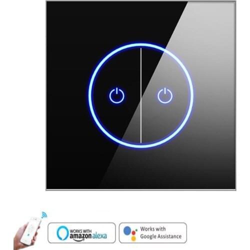 Wifi Smart Switch Lamp fan Water Heater Switches Voice Remote Control EU standard Touch Panel Outdoor work alexa google home