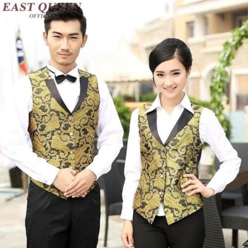 Hotel uniform Restaurant waitress uniforms waitress uniform pastry chef clothing housekeeping clothing NN0033 W