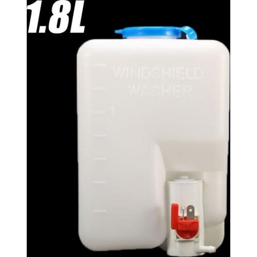 Universal 2 Pin 12V 1.8L Car Windscreen Washer Wiper Bottle Kit with Pump Jet Button Switch Clean Tool For VW/Audi/Ford/Toyota