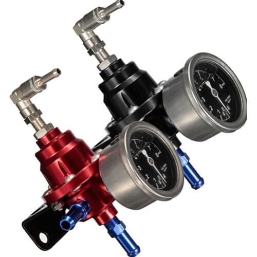 Universal Adjustable Auto Car Fuel Pressure Regulator with kPa Oil Gauge Kit