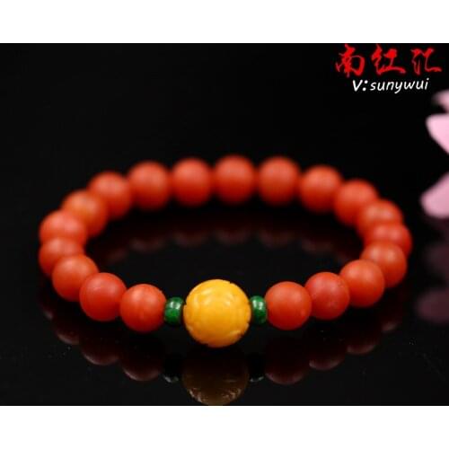 Yunnan Baoshan South Red Agate Bracelet full of meat