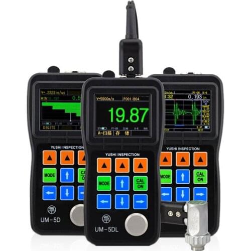 YUSHI UM-5D Good Manufacturer Industrial NDT UT Testing wall thickness measuring equipment sheet metal thickness gauge tool