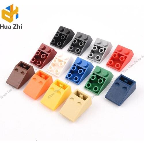 "Building Blocks Parts 3747 10PCS Slope Inverted 33 degrees 3 x 2 [Connections between Studs] LEGOING MOCS Education"