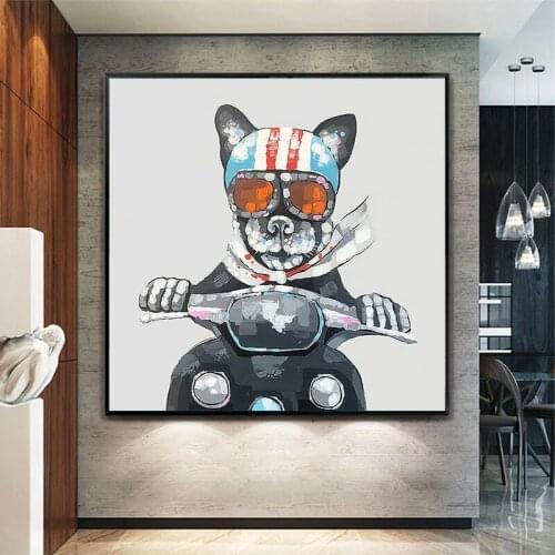 100% Hand Painted Handmade Animal Abstract Oil Painting Wall Canvas Art Unframed Oil Paintings Art Wall Pictures Bedroom Decor