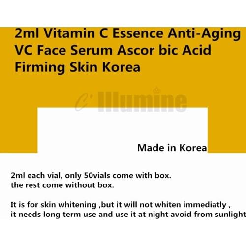 2ml Vitamin C Serum Anti Wrinkles Anti-Aging Ascor bic Acid Firming Skin