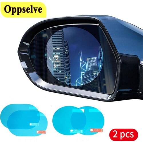 2pcs Car Side Rearview Mirror Window Clear Film Anti Fog Waterproof Car Rearview Mirror Rainproof Car Rearview Protective Film