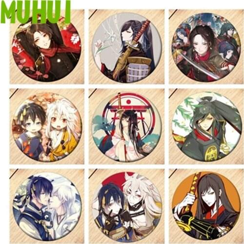 Free Shipping Anime Touken Ranbu Online Brooch Pin Badge Accessories For Clothes Backpack Decoration B232