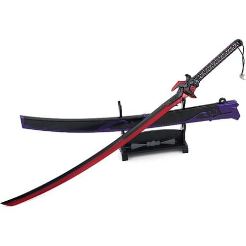 Alloy sword toy 26cm watch pioneer keychain alloy model with scabbard bladeless evil ghost long knife jewelry cosplay jewelry