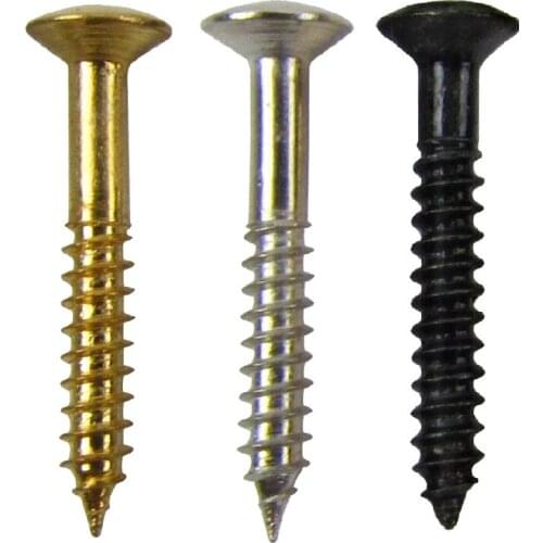 FLEOR 100pcs/Pack Guitar Humbucker Pickup Frame Mounting Screws Fixing Screws 2.5x18mm for Bass Guitar Accessories